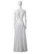 Joker 2 Folie à Deux Harley Quinn White Long Version Wedding Dress Halloween Cosplay Costume Full Set