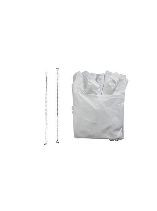 Joker 2 Folie à Deux Harley Quinn White Long Version Wedding Dress Halloween Cosplay Costume Full Set