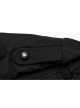 Handsome Black Non Elastic Woven Woven With Red Webbing Embellished With Punk Style Fitted Stand Collar Long Sleeved Jacket
