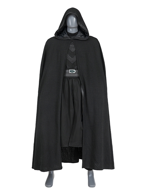 Star Wars Spin Offs Ahsoka Baylan Skoll Halloween Cosplay Costume Black Cloak