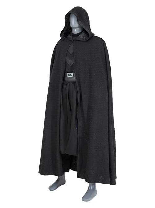 Star Wars Spin Offs Ahsoka Baylan Skoll Halloween Cosplay Costume Black Cloak