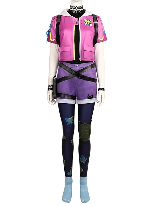 Game Valorant Clove Halloween Cosplay Costume Set Without Wig Headgears Without Earrings Rings