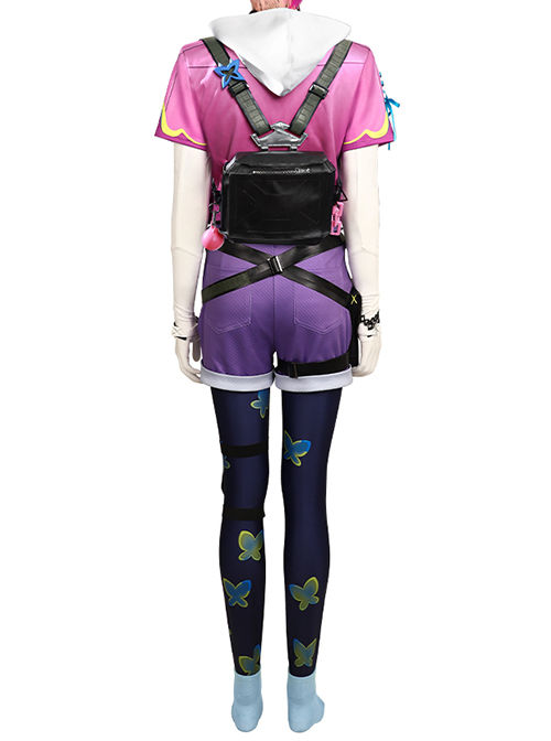 Game Valorant Clove Halloween Cosplay Costume Set Without Wig Headgears Without Earrings Rings