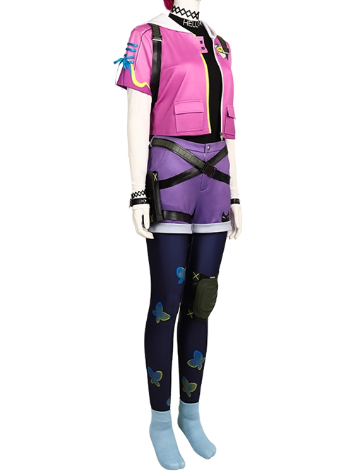 Game Valorant Clove Halloween Cosplay Costume Set Without Wig Headgears Without Earrings Rings
