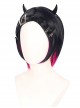 Game Valorant Clove Halloween Cosplay Accessories Gradient Wig And Headgears