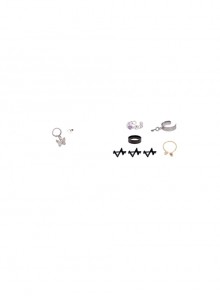 Game Valorant Clove Halloween Cosplay Accessories Earrings And Rings