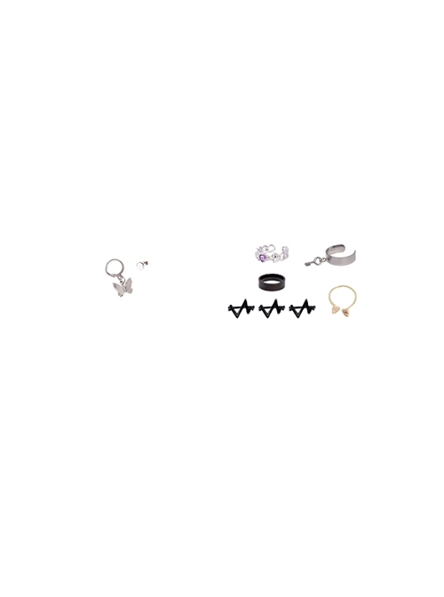 Game Valorant Clove Halloween Cosplay Accessories Earrings And Rings