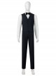Joker 2 Folie à Deux Arthur Fleck Black Suit Version Halloween Cosplay Costume Without Shoes