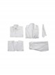 Joker 2 Folie à Deux Arthur Fleck White Suit Version Halloween Cosplay Costume Set Without Shoes