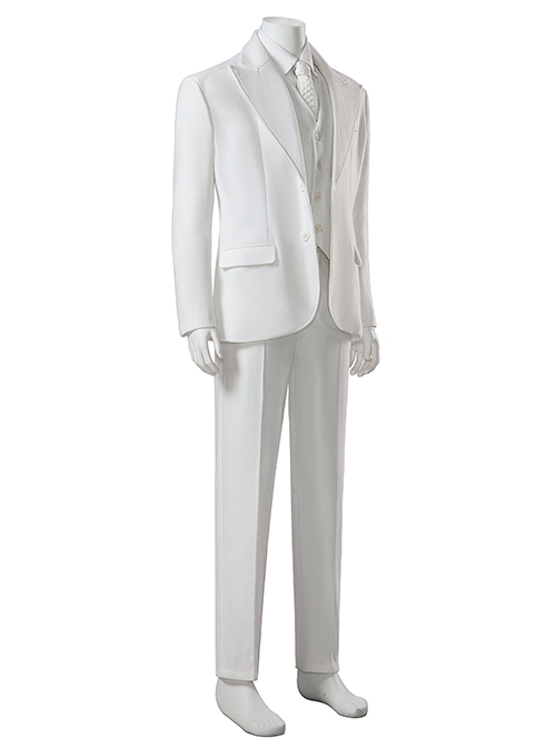 Joker 2 Folie à Deux Arthur Fleck White Suit Version Halloween Cosplay Costume Set Without Shoes