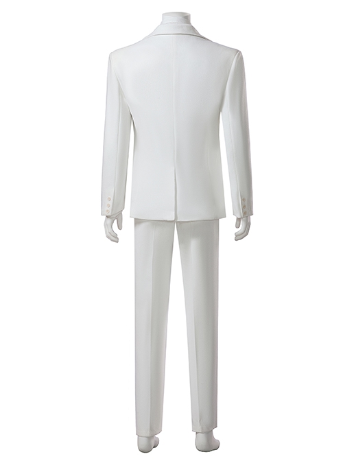 Joker 2 Folie à Deux Arthur Fleck White Suit Version Halloween Cosplay Costume Set Without Shoes