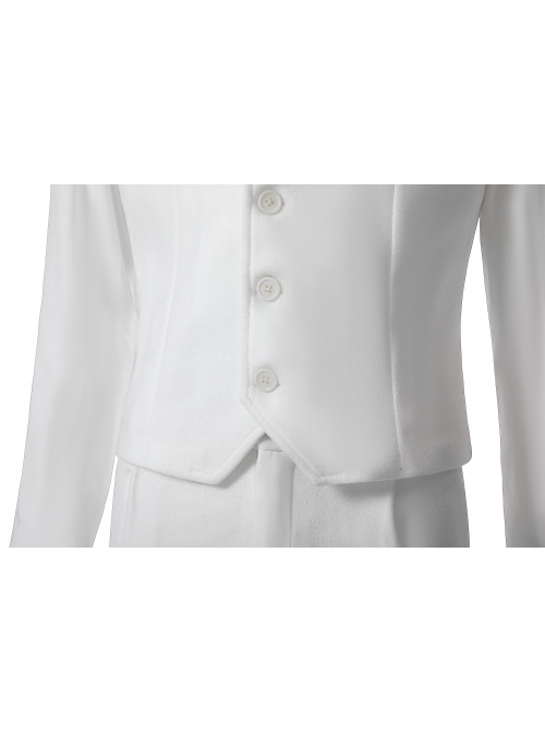 Joker 2 Folie à Deux Arthur Fleck White Suit Version Halloween Cosplay Costume Set Without Shoes