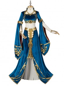 The Legend Of Zelda Breath Of The Wild Princess Zelda Halloween Cosplay Costume Princess Outfit Full Set