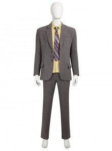 Joker 2 Folie à Deux Arthur Fleck Gray Suit Halloween Cosplay Costume Set Without Wig Without Shoes