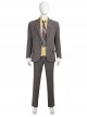 Joker 2 Folie à Deux Arthur Fleck Gray Suit Halloween Cosplay Costume Set Without Wig Without Shoes