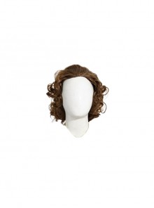 Joker 2 Folie à Deux Arthur Fleck Gray Suit Halloween Cosplay Accessories Brown Curly Wig