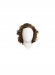 Joker 2 Folie à Deux Arthur Fleck Gray Suit Halloween Cosplay Accessories Brown Curly Wig
