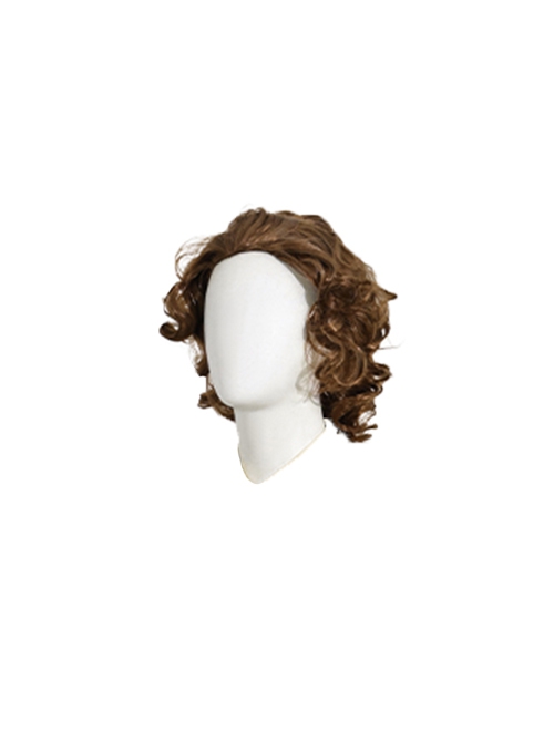 Joker 2 Folie à Deux Arthur Fleck Gray Suit Halloween Cosplay Accessories Brown Curly Wig