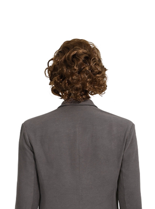 Joker 2 Folie à Deux Arthur Fleck Gray Suit Halloween Cosplay Accessories Brown Curly Wig