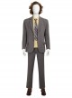 Joker 2 Folie à Deux Arthur Fleck Gray Suit Halloween Cosplay Accessories Brown Shoes