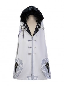 Game Genshin Impact Scaramouche The Balladeer Halloween Cosplay Costume Hooded Cloak Set