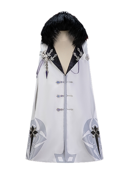 Game Genshin Impact Scaramouche The Balladeer Halloween Cosplay Costume Hooded Cloak Set