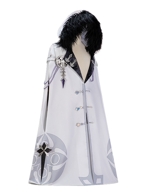 Game Genshin Impact Scaramouche The Balladeer Halloween Cosplay Costume Hooded Cloak Set