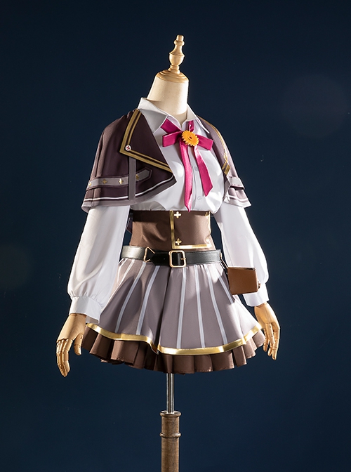 Vtuber Ace Taffy Outfit Halloween Cosplay Costume Full Set
