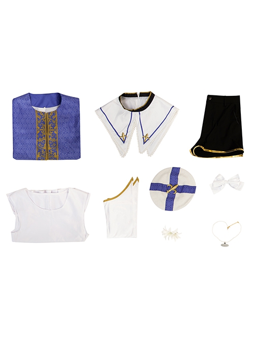 Comics Shounen Jeanne Hymn Uniform Halloween Cosplay Costume Full Set