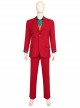 Joker 2 Folie à Deux Arthur Fleck Red Suit Halloween Cosplay Costume Set Without Wig Without Shoes