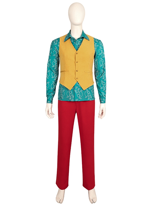 Joker 2 Folie à Deux Arthur Fleck Red Suit Halloween Cosplay Costume Set Without Wig Without Shoes