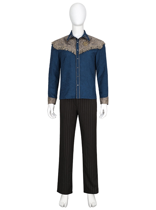 TV Drama Fallout The Ghoul Cooper Howard Halloween Cosplay Costume Set Without Shoes Without Hat