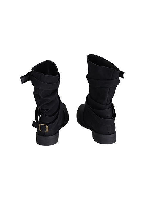 Final Fantasy VII Remake Aerith Gainsborough Updated Version Halloween Cosplay Accessories Black Shoes