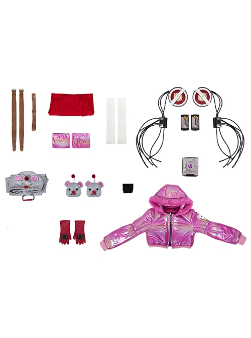 Game Apex Legends Wattson Skin Kupo Power Halloween Cosplay Costume Set Without Shoes