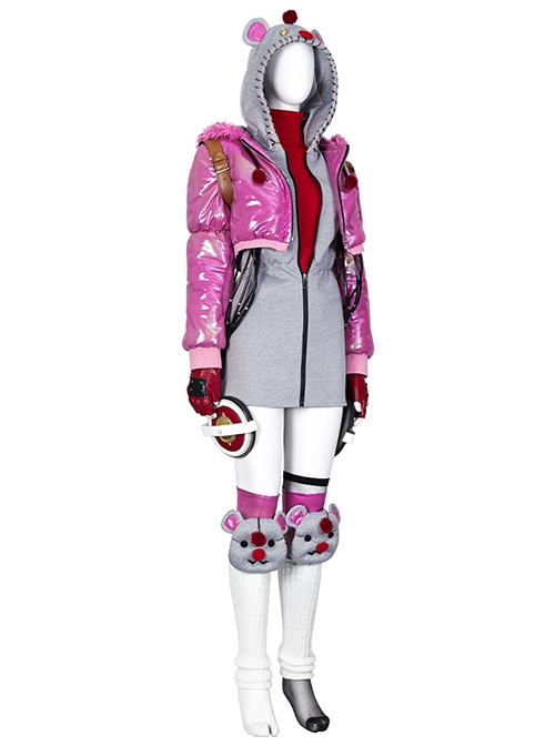 Game Apex Legends Wattson Skin Kupo Power Halloween Cosplay Costume Set Without Shoes