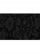 Black Elastic Flocked Mesh With See Through Print Gothic Style Sexy Long Sleeved T-Shirt