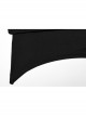 Black Stretch Knitted One Shoulder Collar With Ruffles And A Pendant On The Chest Gothic Style Simple T-Shirt
