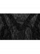 Black Elastic Knitted Patchwork Inverted Triangle Lace Front Lace Decoration Gothic Style Skirt
