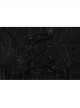 Sexy Black Elastic Spider Web Pattern Hollow Mesh Fabric With Adjustable Laces In The Front Center Gothic Style V-Neck Long Sleeved Dress