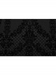 Black Elastic Flocked Printed Knitted High Collar Gothic Style Long Sleeve T-Shirt