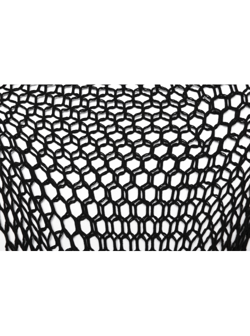 Black Sexy Hollow Elastic Diamond Mesh Punk Style Versatile Long-Sleeved T-Shirt