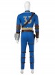 TV Drama Fallout Male Version Blue Bodysuit Suit Halloween Cosplay Costume Set Without Boots