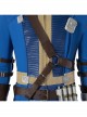 TV Drama Fallout Male Version Blue Bodysuit Suit Halloween Cosplay Costume Set Without Boots