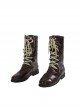 TV Drama Fallout Male Version Blue Bodysuit Suit Halloween Cosplay Accessories Brown Boots