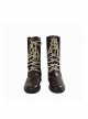 TV Drama Fallout Male Version Blue Bodysuit Suit Halloween Cosplay Accessories Brown Boots