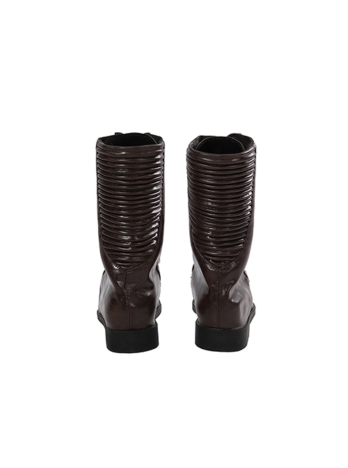 TV Drama Fallout Male Version Blue Bodysuit Suit Halloween Cosplay Accessories Brown Boots