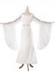 Movie The Lord Of The Rings Fairy Queen Galadriel Halloween Cosplay Costume White Dress Full Set