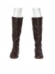 Star Wars TV The Acolyte Sol White Robe Version Halloween Cosplay Accessories Brown Boots