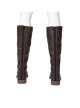 Star Wars TV The Acolyte Sol White Robe Version Halloween Cosplay Accessories Brown Boots