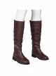 Star Wars TV The Acolyte Yord Fandar Halloween Cosplay Accessories Brown Red Boots